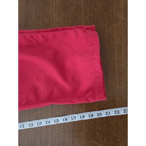 Lauren Ralph Lauren Capri Pants Women's 10 Nautical Red Beachy Cropped Classic - Picture 8 of 9